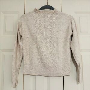 Banana Republic Cream Cable Knit Sweater Size XS